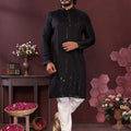 Mirror Work Embellished Kurta Pajama Set