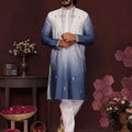 Ombre Embroidered Kurta Pajama Set